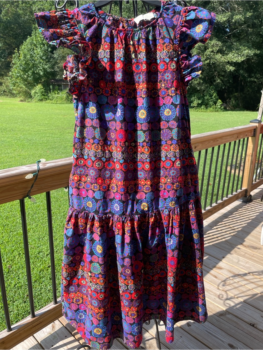 Pinch Multicolor Floral Maxi Dress in Blue, Purple, Red